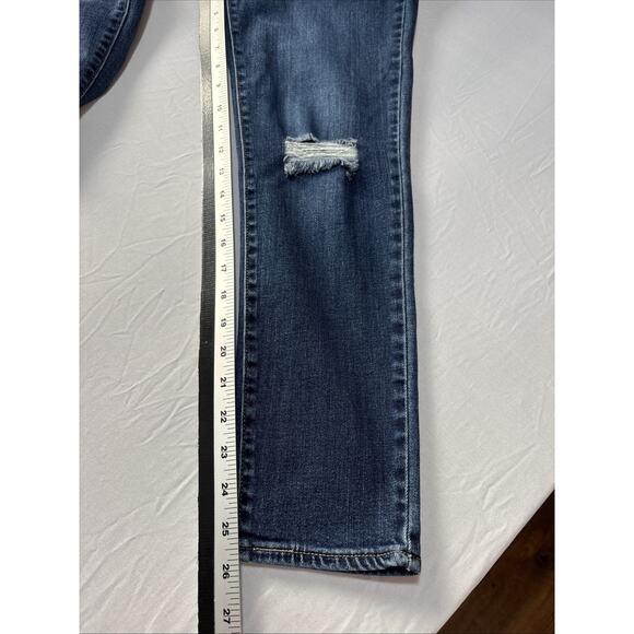 Levi's 721 High Rise Skinny Women's 28 Jeans Ripped Urban Streetwear Cowgirl - Picture 9 of 9